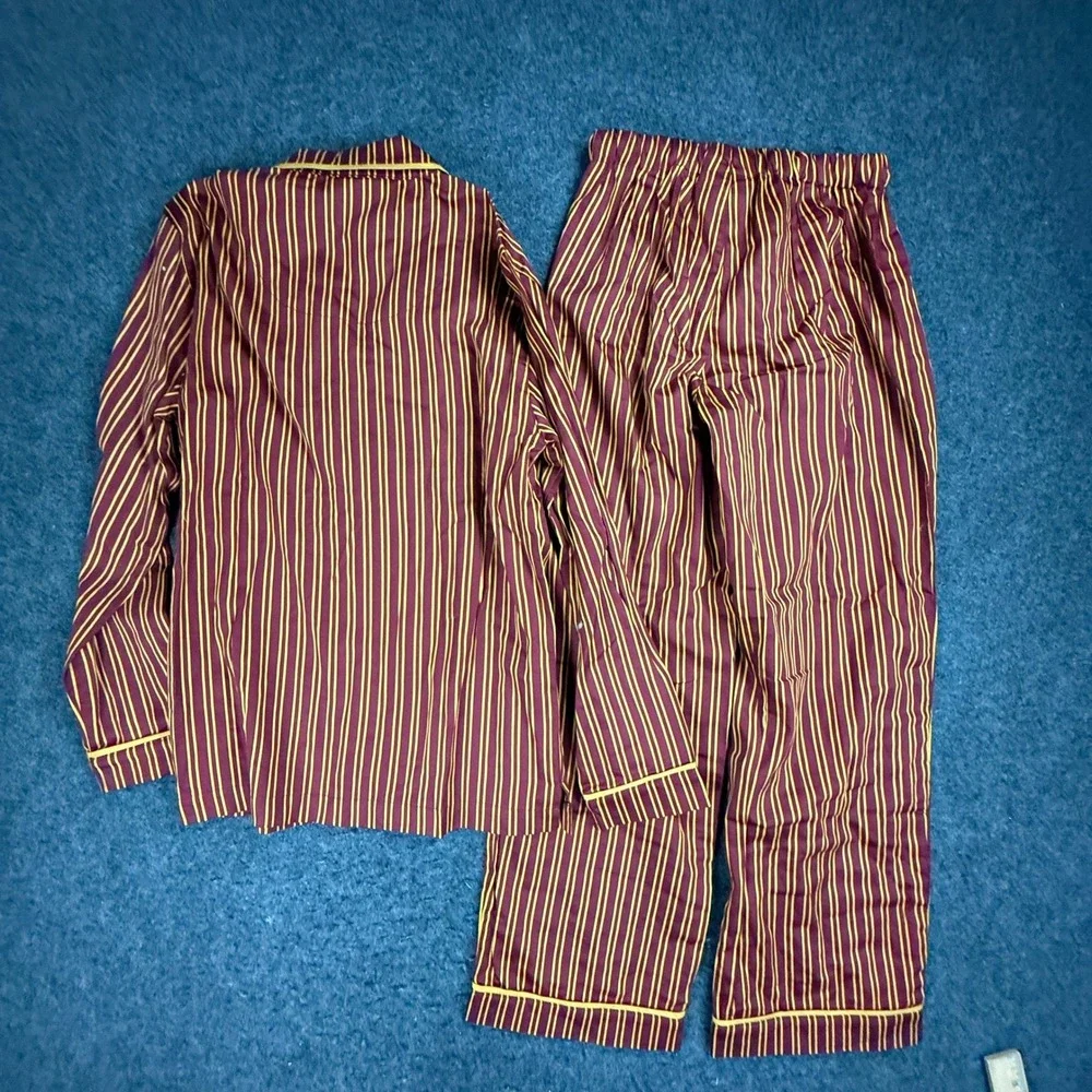 Harry Potter Gryffindor Pajama Set Pottery Barn Teen‎ Small Burgundy Gold Cotton